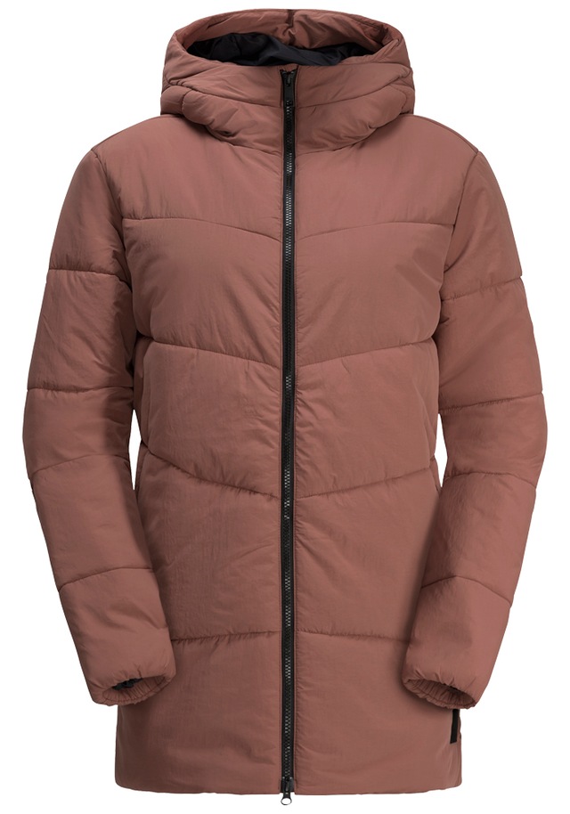 Jack Wolfskin Funktionsjacke »KAROLINGER LONG JKT W« mit Kapuze