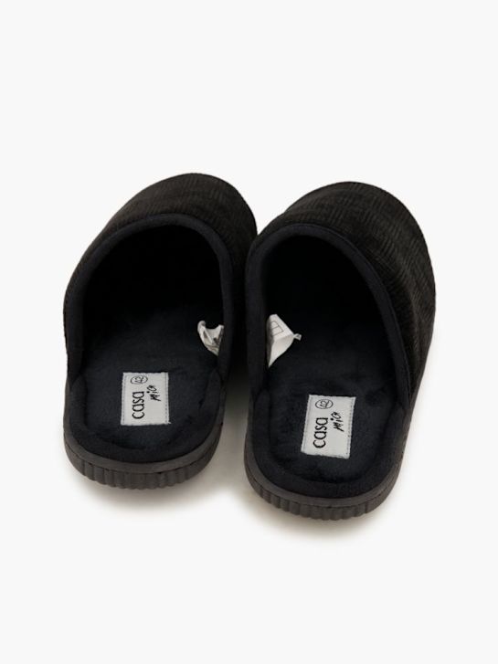 Casa mia Pantoffel Schwarz