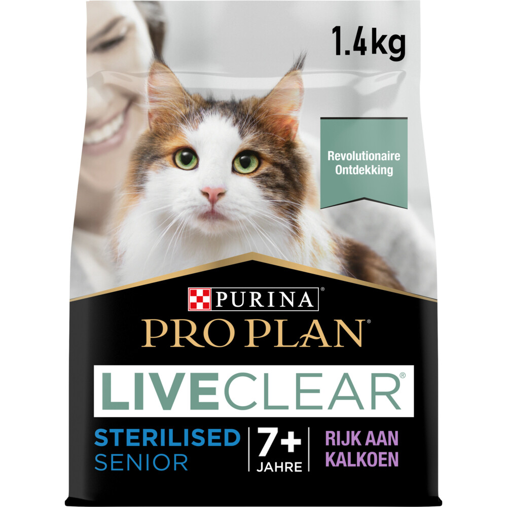 Pro Plan LiveClear Sterilised Senior Kalkoen1,4 kg