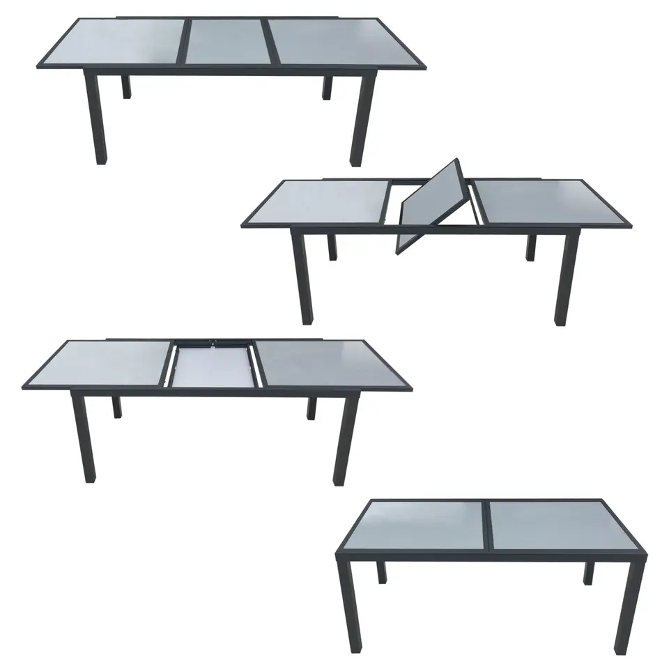 Happy Garden Tuinmeubilair FIRENZE - Grijs - Aluminium