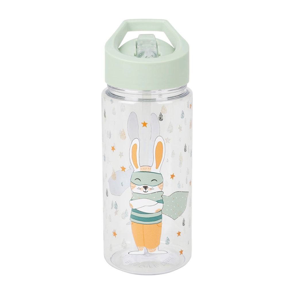 Gourde enfant lapin bleu  7x15.5x8cm