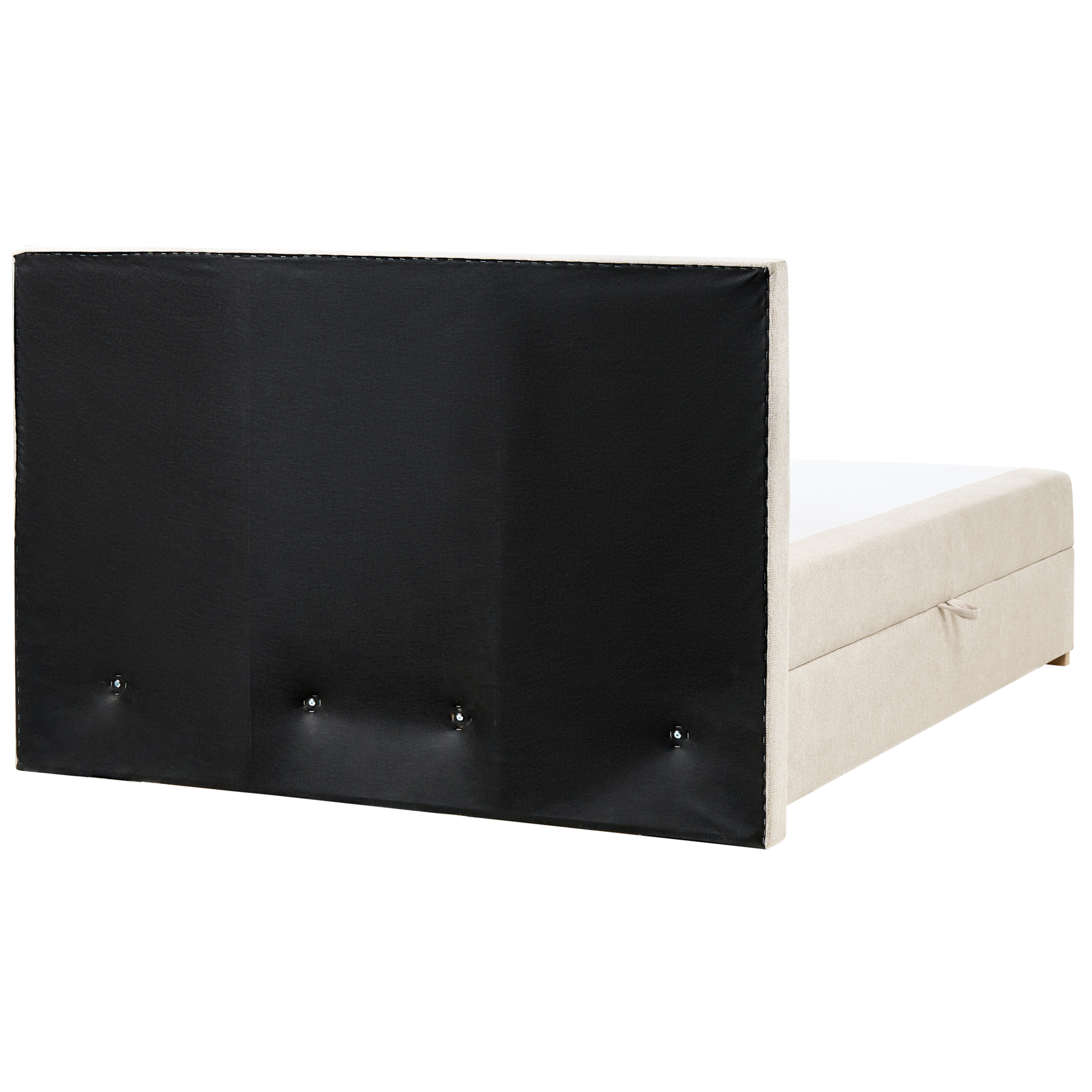 Beliani - MAJOR - Boxspring - Lichtbeige - 160 x 200 cm - Stof