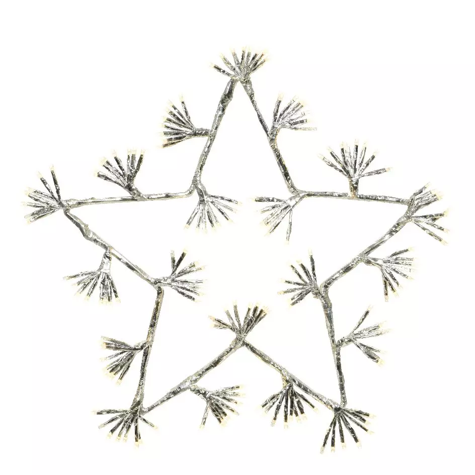 Etoile lumineuse 160 LED (H48 cm) Branches en étoile Blanc chaud