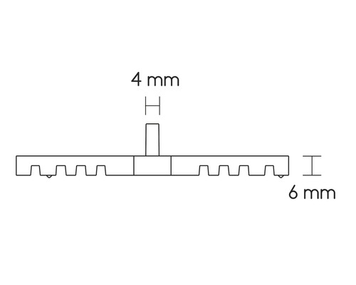 Konsta Terrafix afstandhouders 4 mm zwart Verpakking = 50 stuks