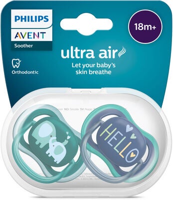 Philips Avent Ultra Air Deco Smokk 2-Pack 18+m, Grønn/Blå
