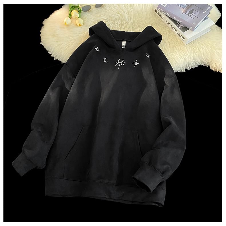 Mimiyox - Geborduurde oversized hoodie