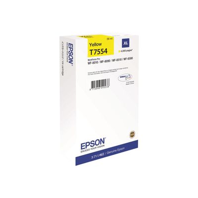 Epson T7554 - jaune - cartouche d'encre originale