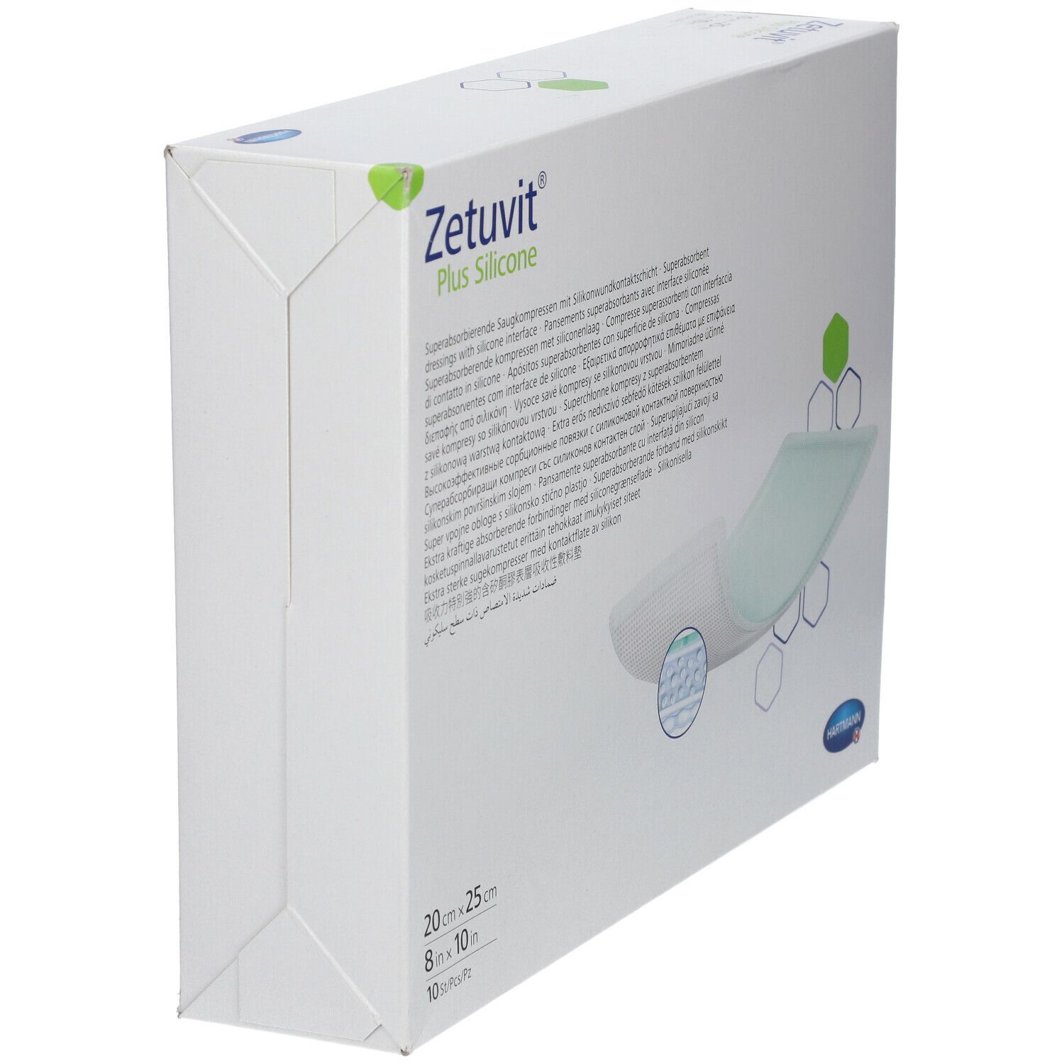 Zetuvit® Plus Silicone steril 20 x 25 cm