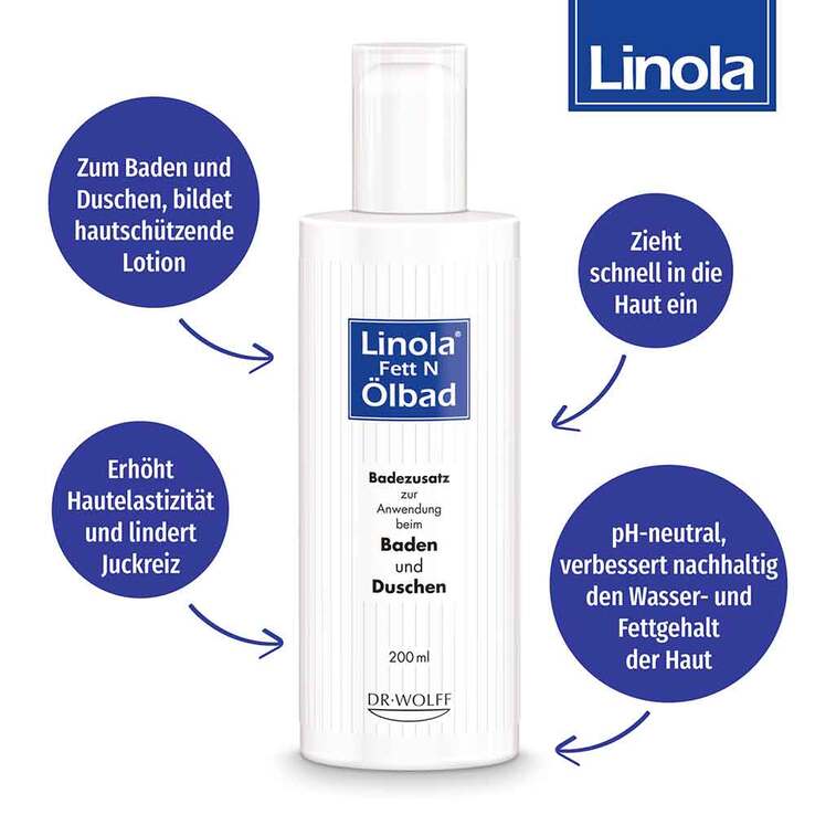 Linola fett N Ölbad, 200 ml