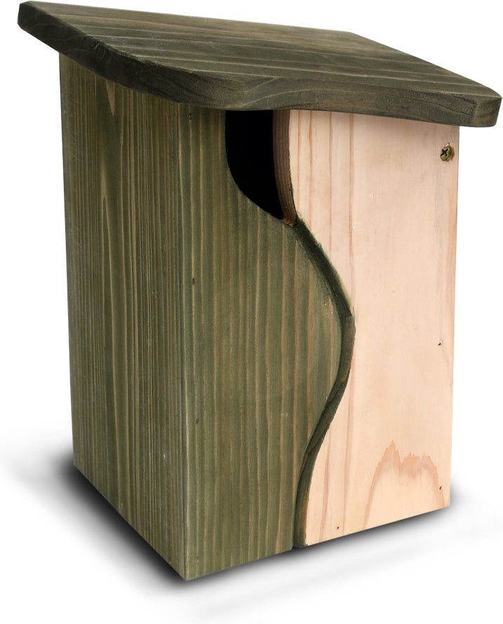 Nestkast Curve Simon King groen 19,5 x 16,5 x 27 cm