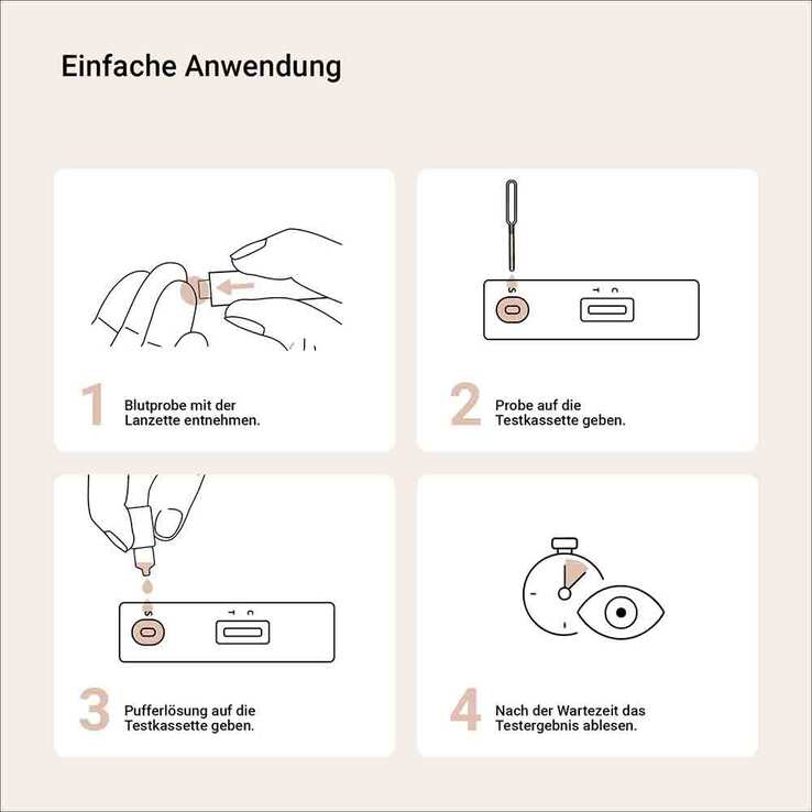 Aspilos Eisen Ferritin Selbsttest Blut, 1 St