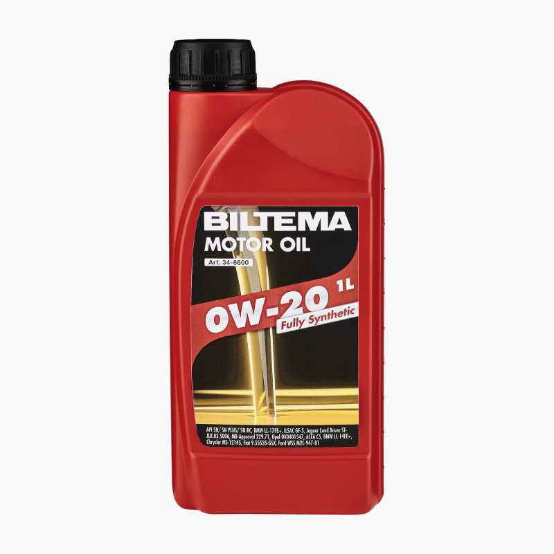 Helsyntetisk motorolje 0W-20, ACEA C5, 1 liter