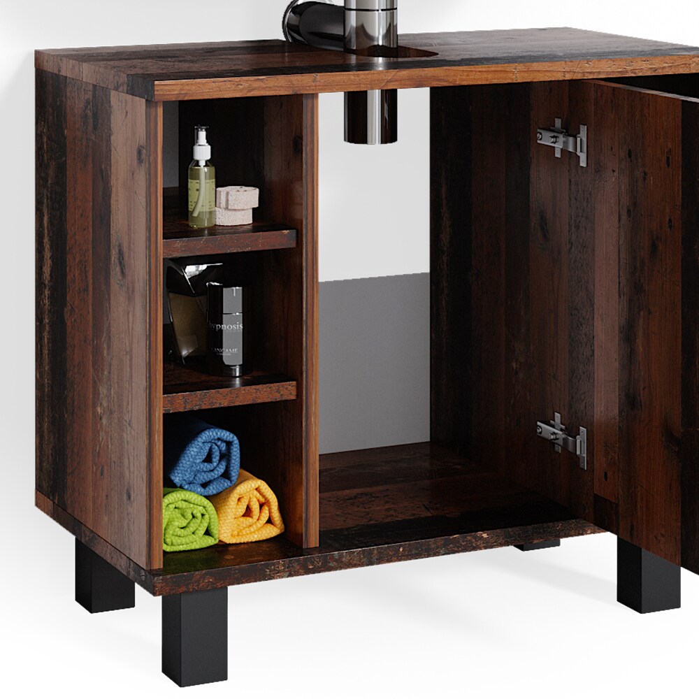 Vicco Waschtischunterschrank Badschrank Unterschrank Fynn Old Style Badmöbel