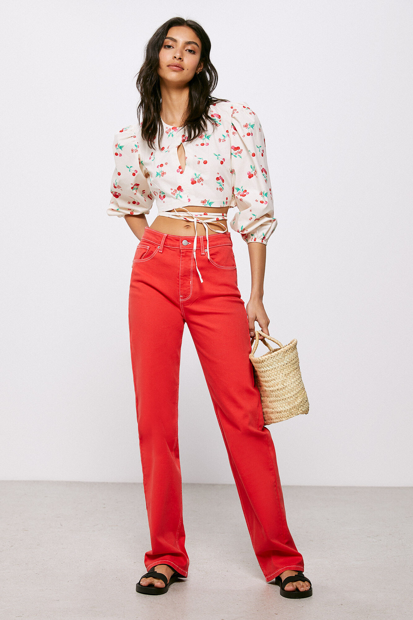 Calça jeans londrina - vermelha