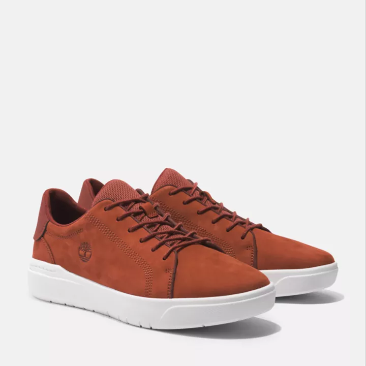 Basket basse Seneca Bay pour homme en rouge