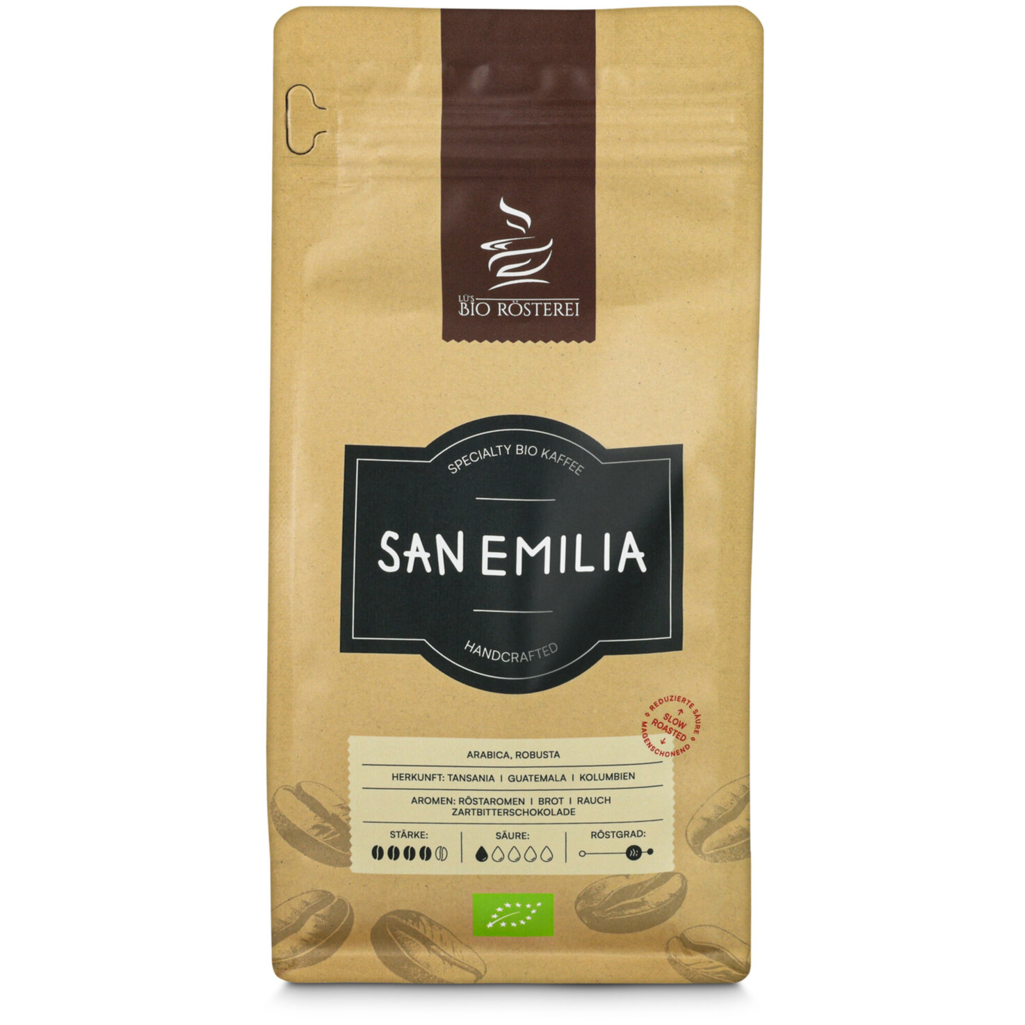 Lü's Bio Rösterei Bohnenkaffee SanEmilia