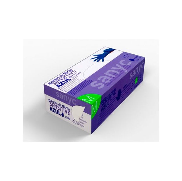 Sanyc Luva Nitrilo Sensitive 100un (M)