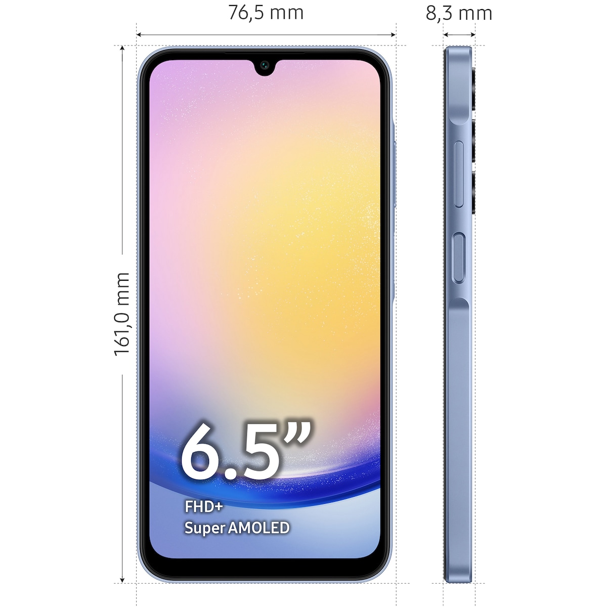 Samsung Galaxy A25 5G smarttelefon 6/128GB (blå)