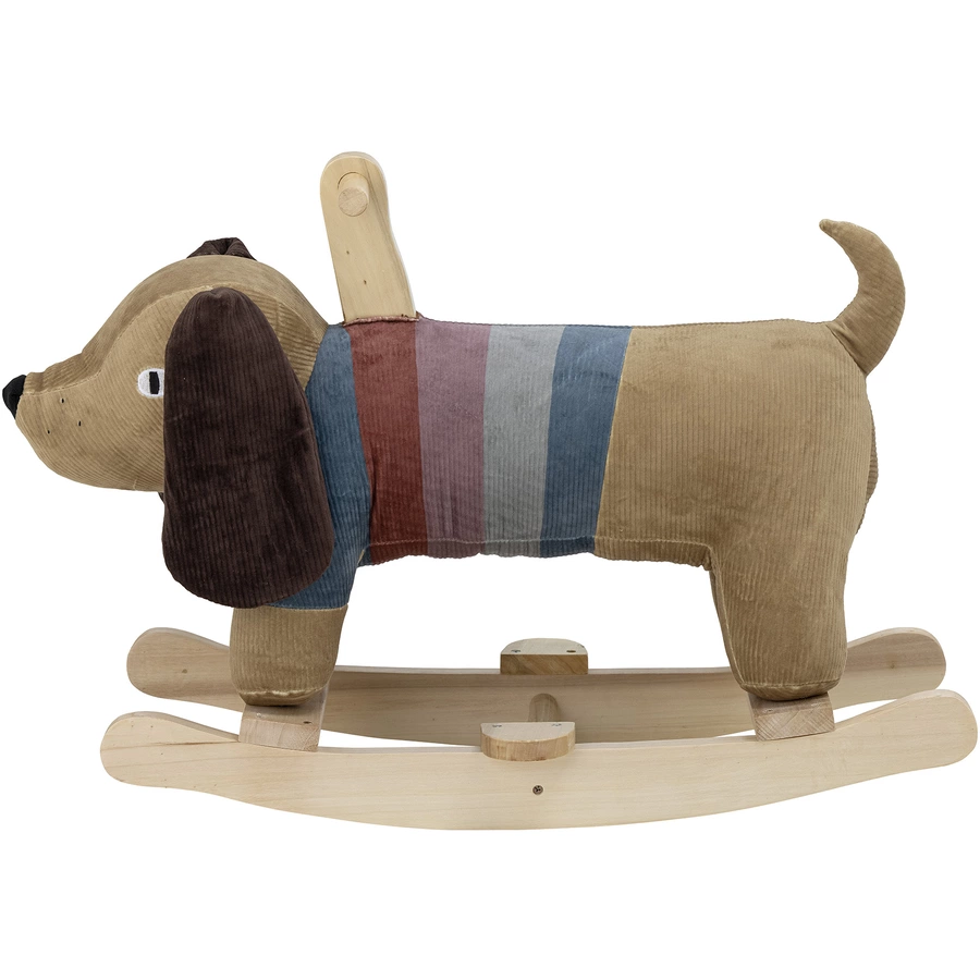bloomingville Schaukeltier Hund Charlie braun