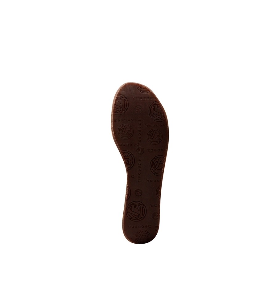 Sandálias Neosens S3224 Arroba marrom - Salto plataforma de 6,5 cm -