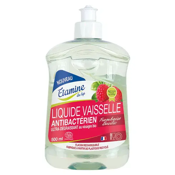 Étamine du Lys Detergente Antibacteriano Ecocert Framboesa - Manjericão 500ml