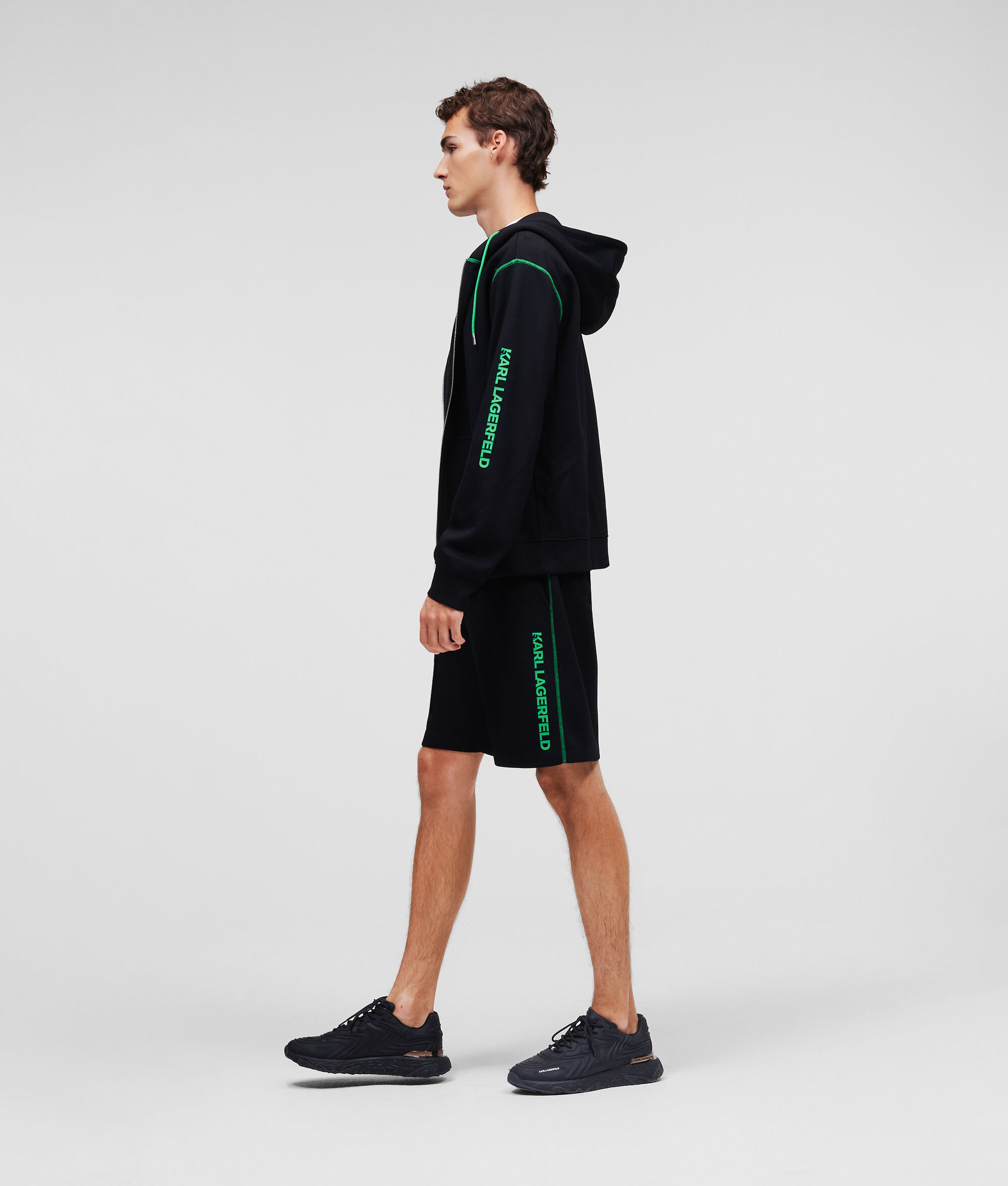SWEAT À CAPUCHE ZIPPÉ AVEC LOGO KARL