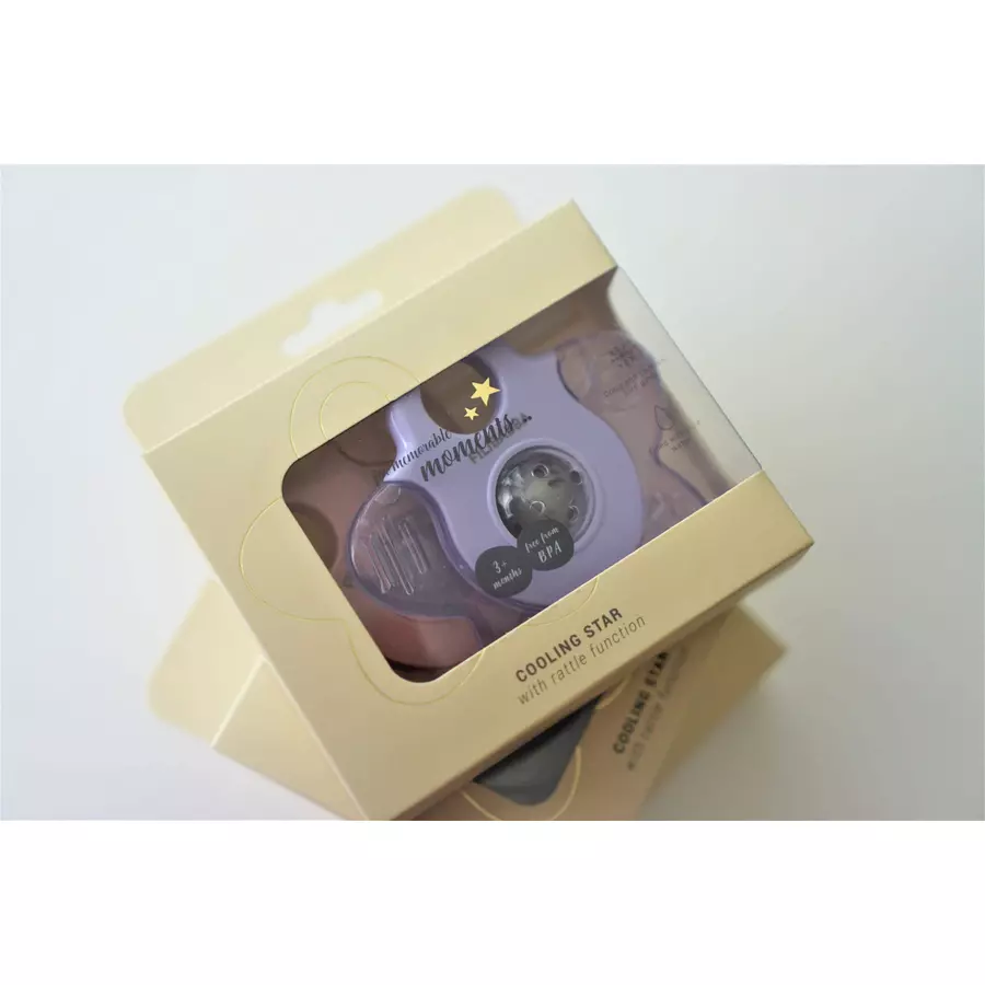 Filibabba Kühlbeißring Cooling Star 2er-Pack - Rose Mix