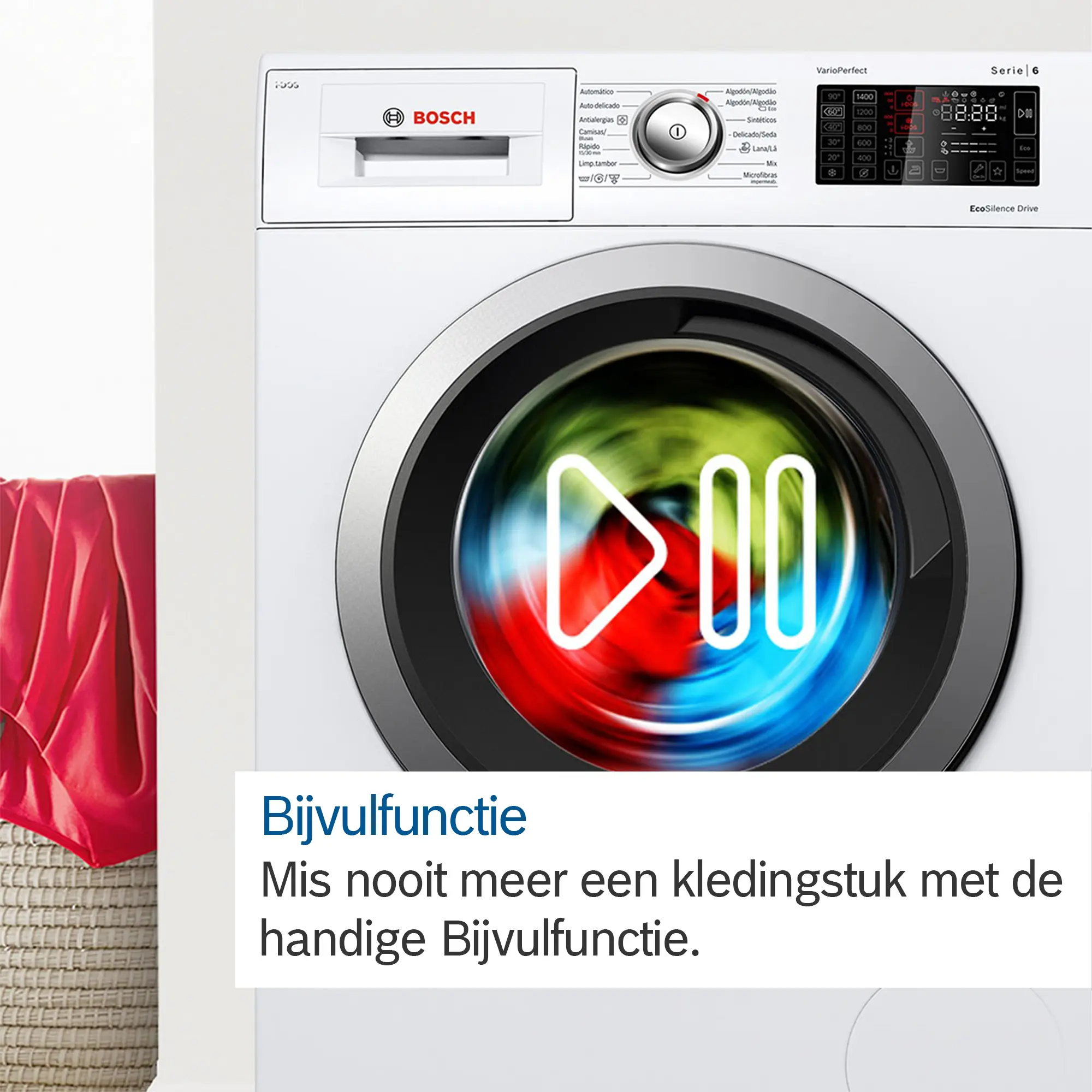 Serie 8 Wasmachine, voorlader 11 kg max. 1600 rpm