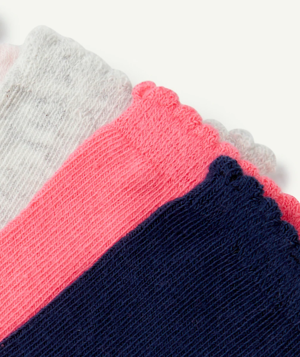 LOT DE 5 PAIRES DE CHAUSSETTES FILLE COLORÉES
