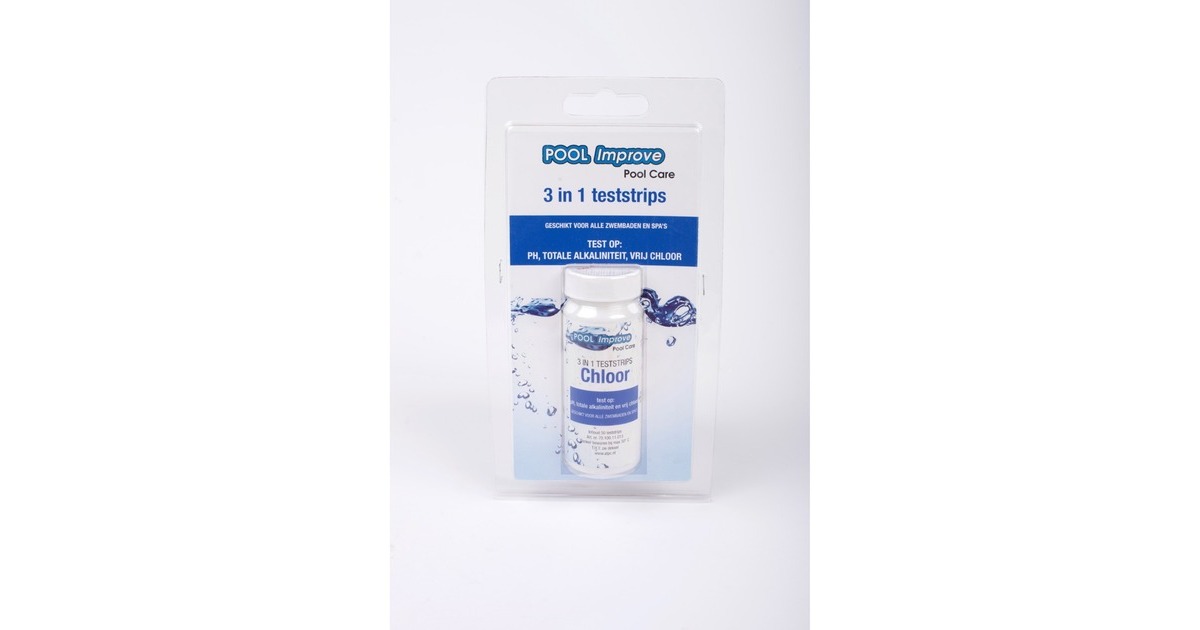 Pool ImproveTeststrips 3 in 1, 50 teststrips watertester