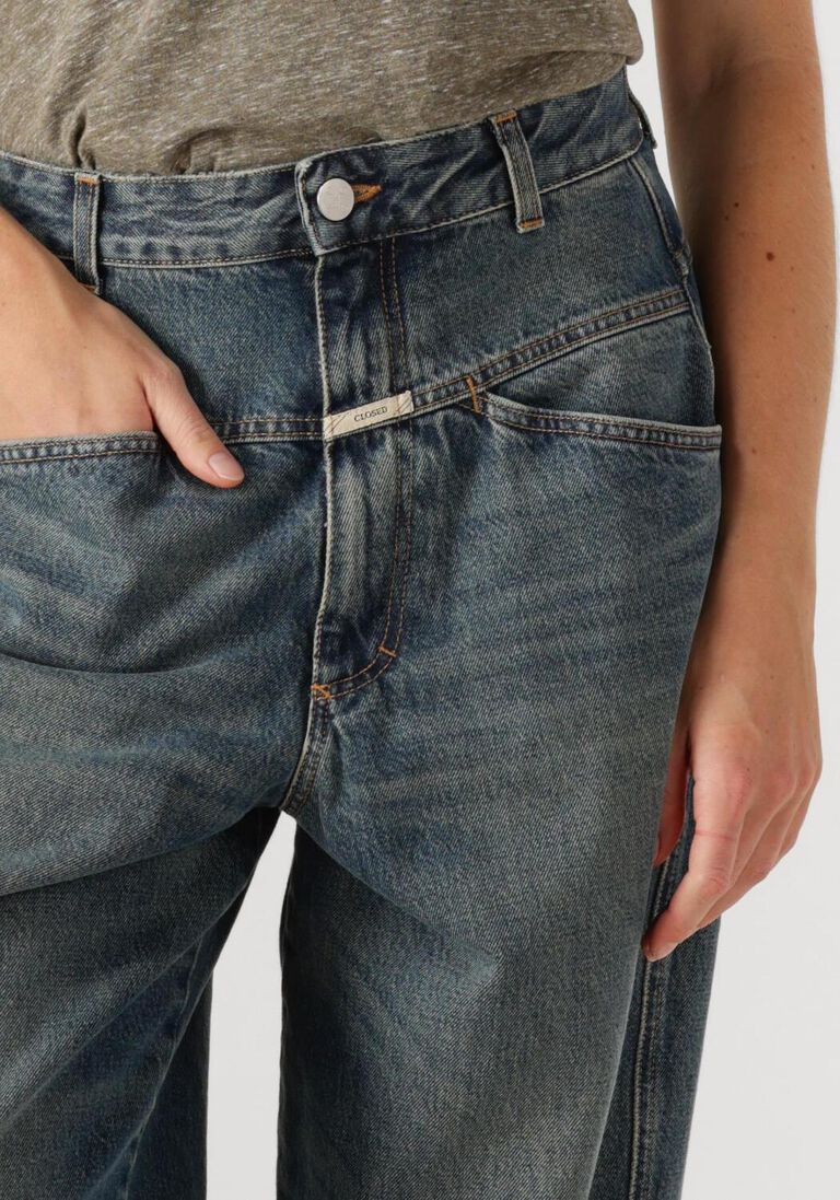 blauwe closed wide jeans deni-x