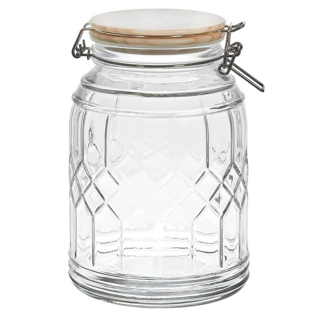 Cook Concept Bocal de conservation couvercle bambou transparent - 1.8 L