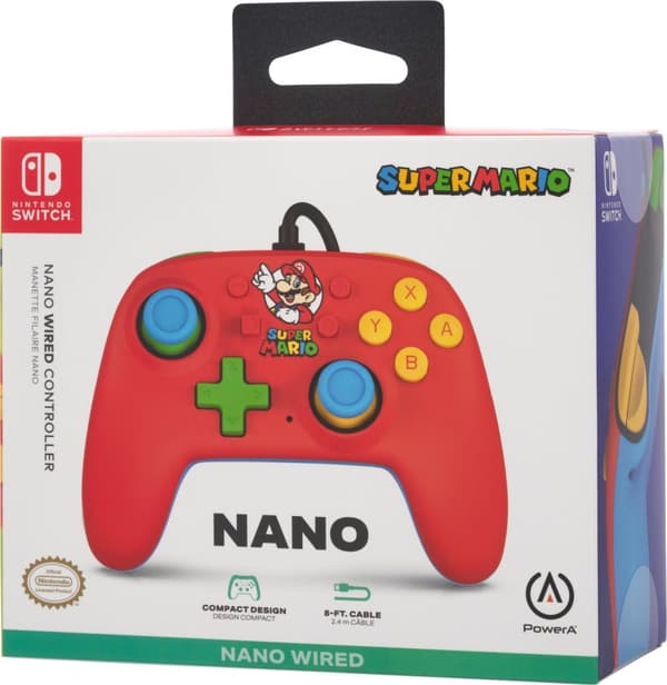PowerA Nano kablet kontroller, Mario Medley, Switch