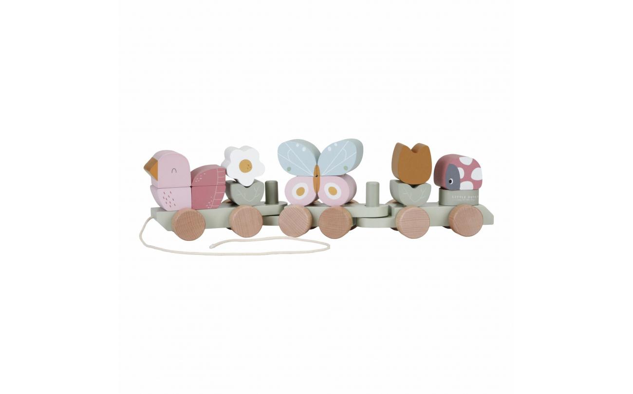 Little Dutch Blokkentrein Flowers & Butterflies FS