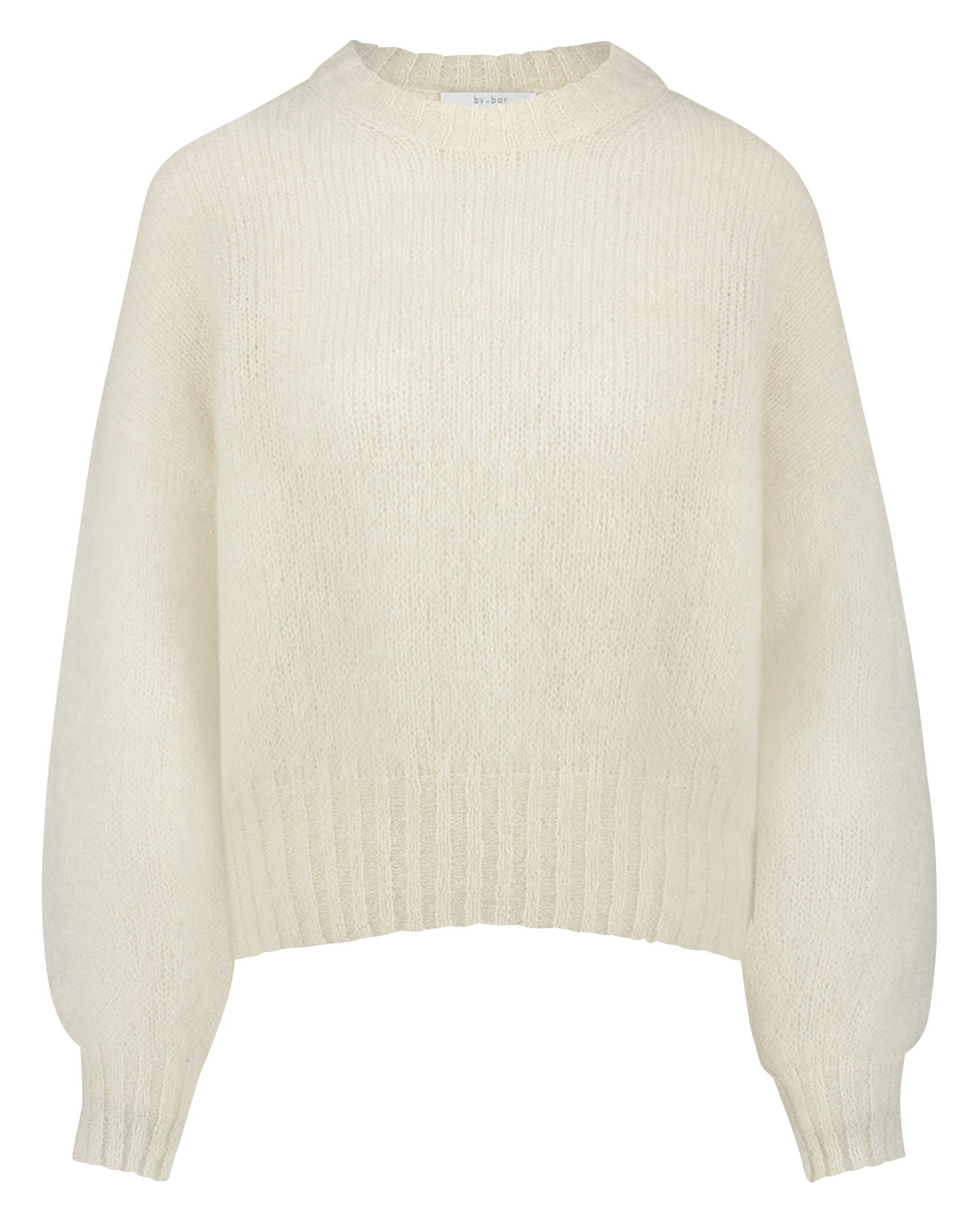 SONNY - Pull col rond en laine mélangée | Blanc