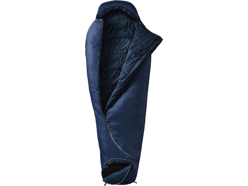 Grüezi Bag Schlafsack Biopod Wolle Zero Nylon, Night Blue Hochwertiger leichter Schlafsack