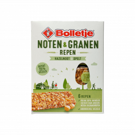 Bolletje Noten en granen repen met hazelnoot en spelt