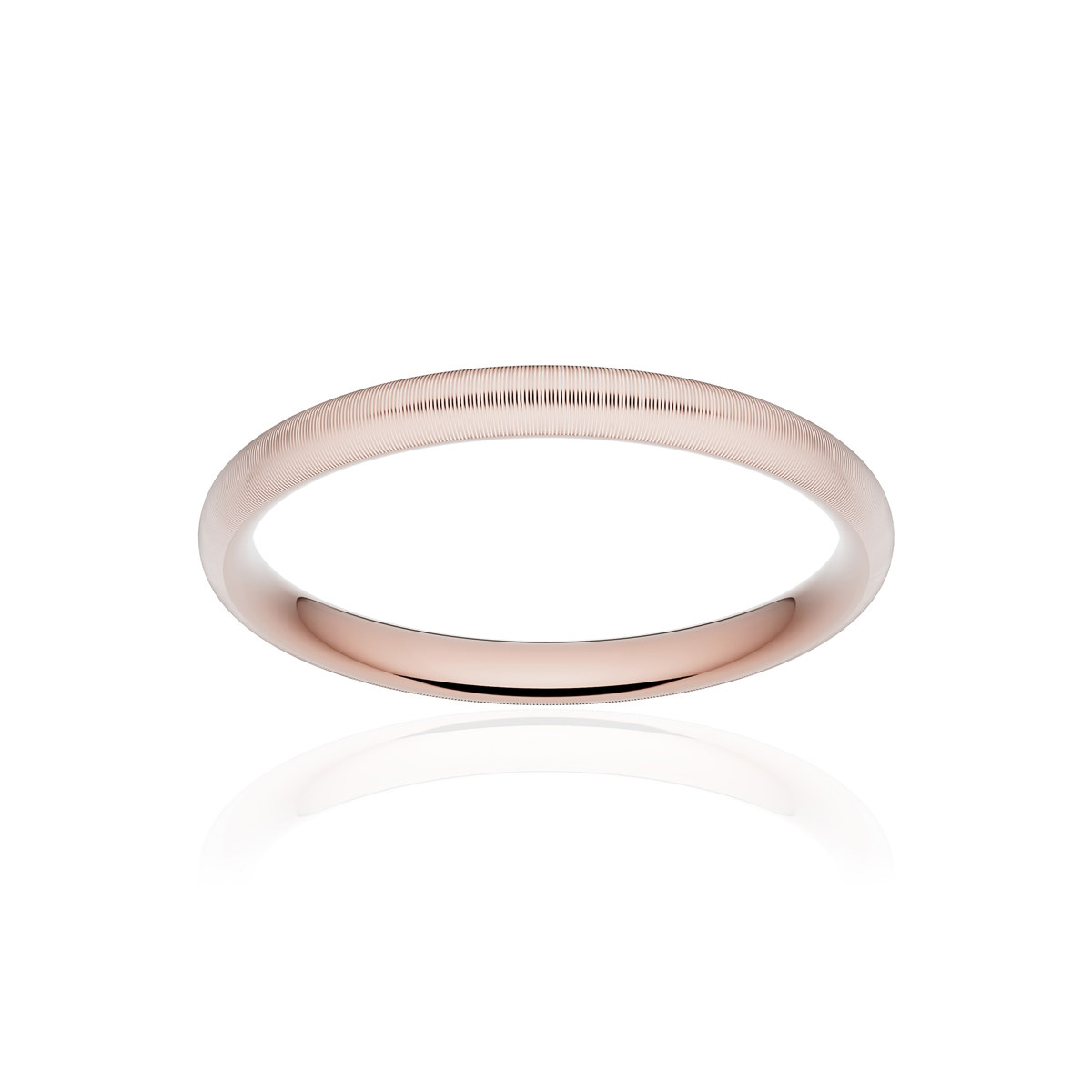 Alliance or 375 rose mat ruban confort 2,5mm