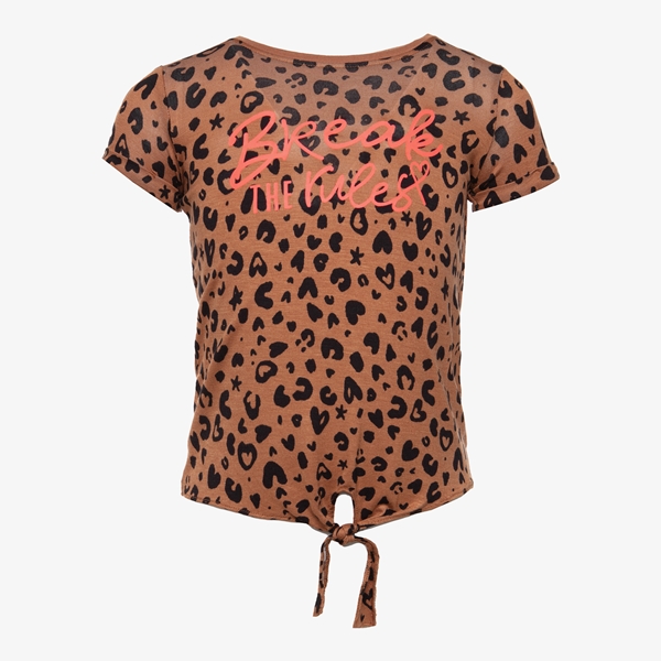 TwoDay meisjes T-shirt met luipaardprint