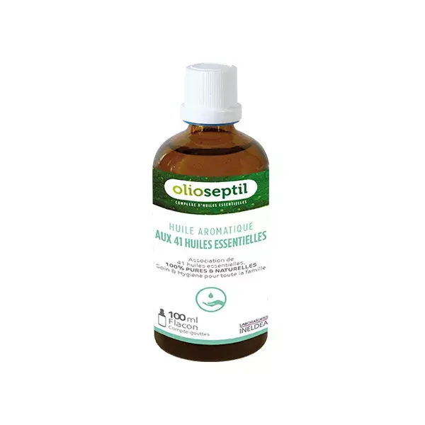 Óleo aromático Ineldea Olioseptil com 41 óleos essenciais 100ml