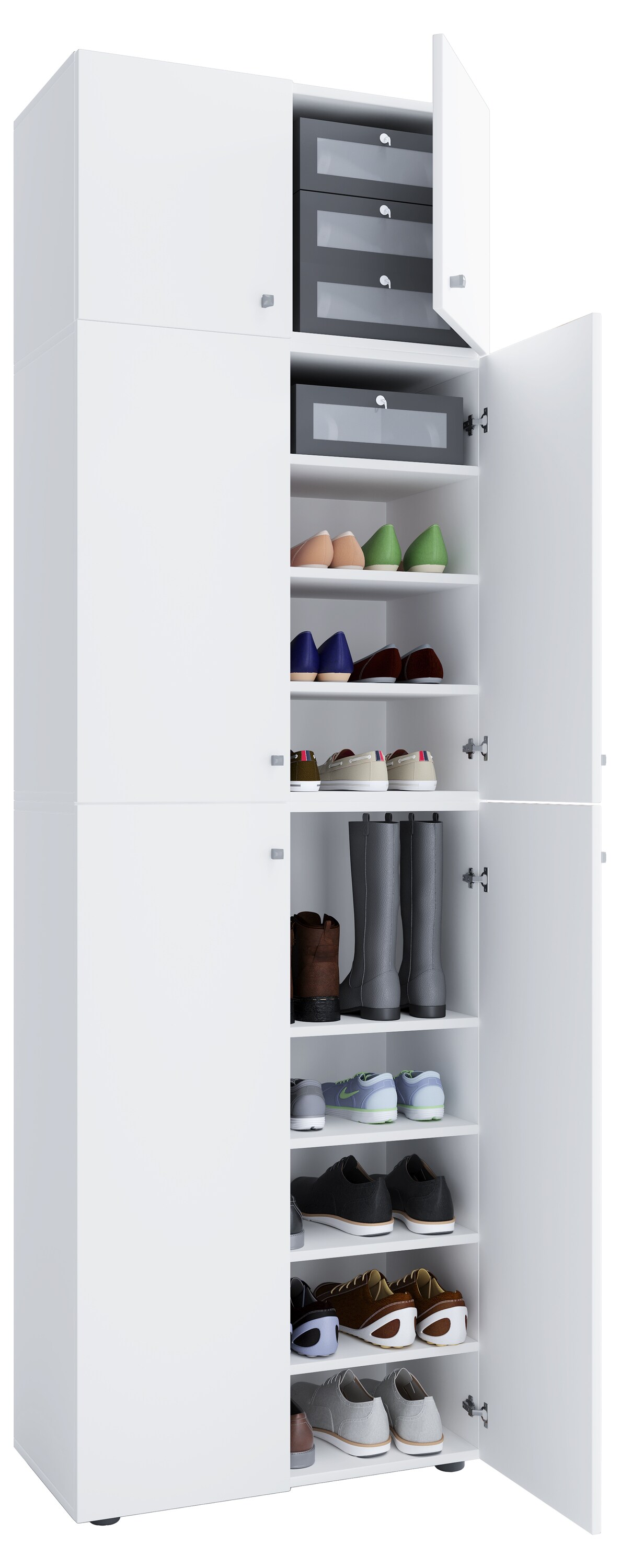 VCM XXL Holz Schuhschrank Kleiderschrank Schrank Schuhe Dielenschrank Lona 9f A