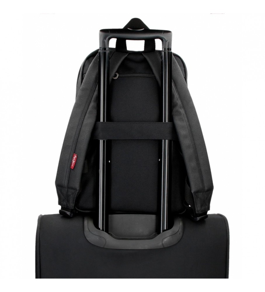 Mochila para computador Pepe Jeans Court preta --25x36x10cm-