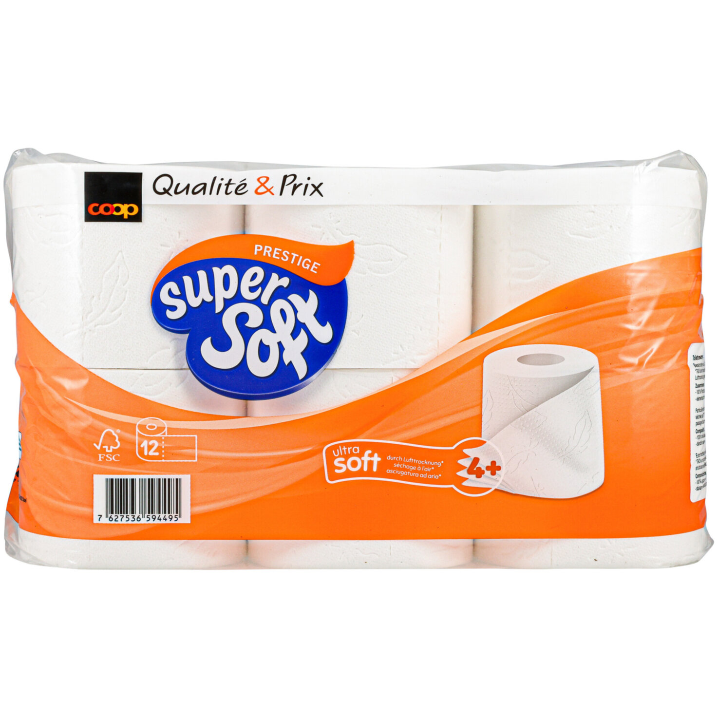 Super Soft WC-Papier Prestige 12 Rollen