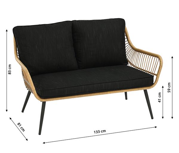 Dehner Lounge Venezia, 4-teilig