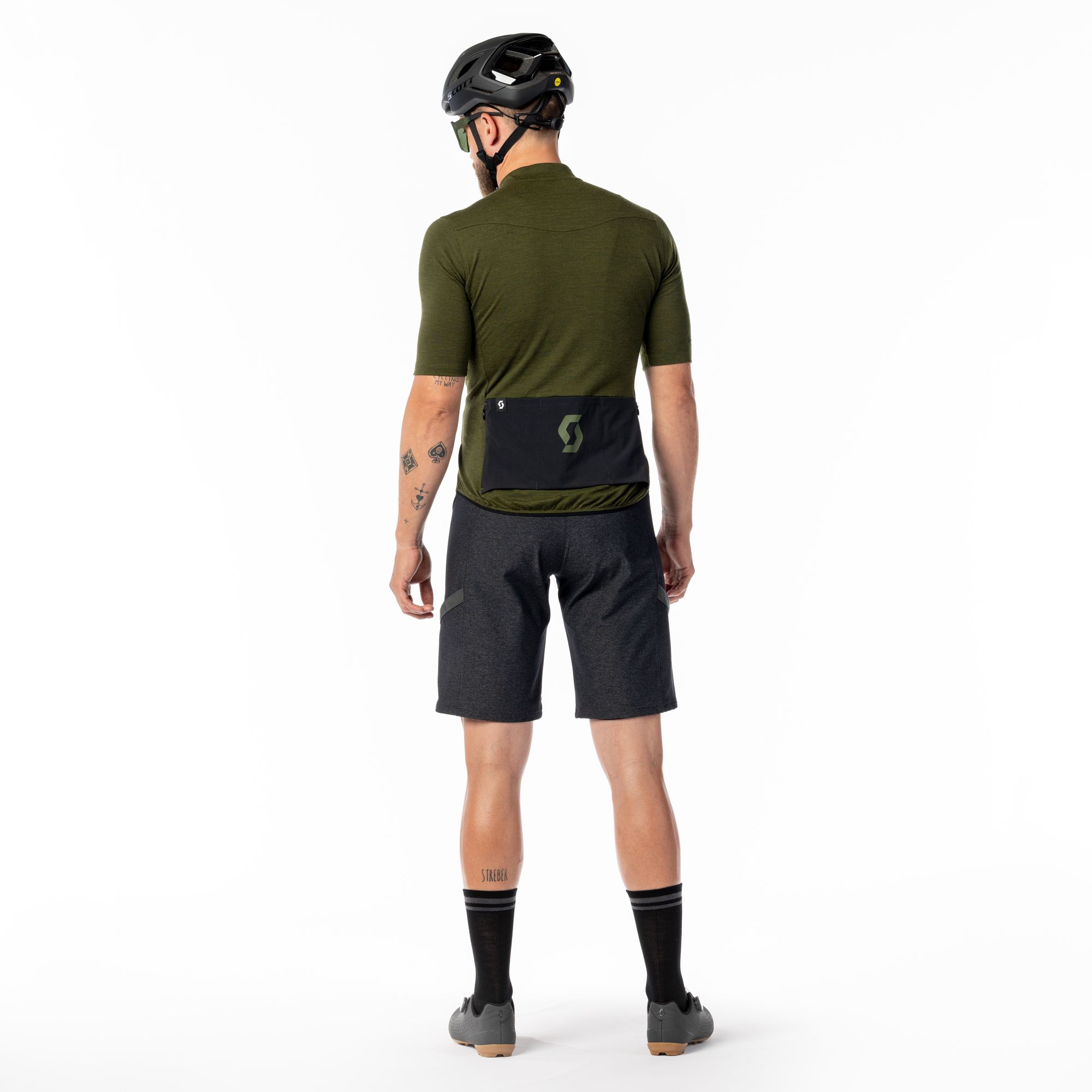 SCOTT Gravel Merino Kortærmet Jersey Grøn