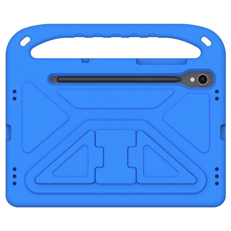 Samsung Galaxy Tab S10 Lite / S10 FE / Tab S9 FE Stossfeste Kinder Schaumstoff Schutz Hülle mit Griff und Standfunktion   S-Pen Halterung - Blau