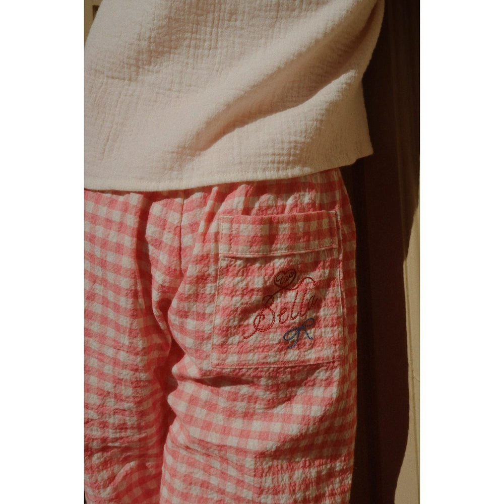 Køb Konges Sløjd Peach Blossom Check RHW X KS Bella Bukser GOTS
