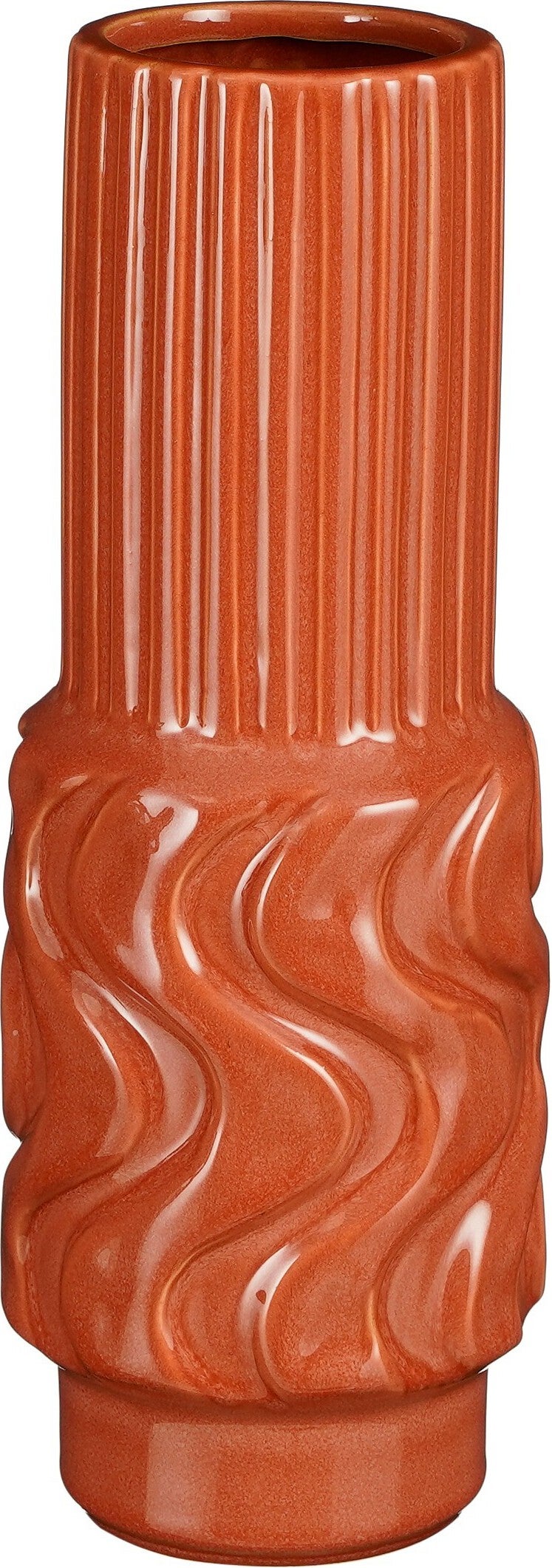 Mica Decorations vaas Zaria rood D 11 H 30,5 cm