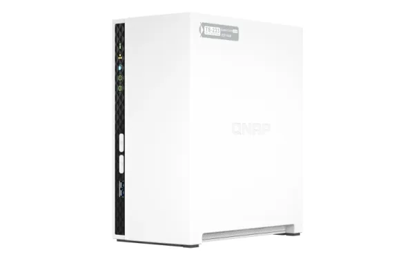 QNAP TS-233 - NAS-server - 2 bays - SATA 6Gb/s - RAID 0, 1, JBOD - RAM 2 GB - Gigabit Ethernet - iSCSI support