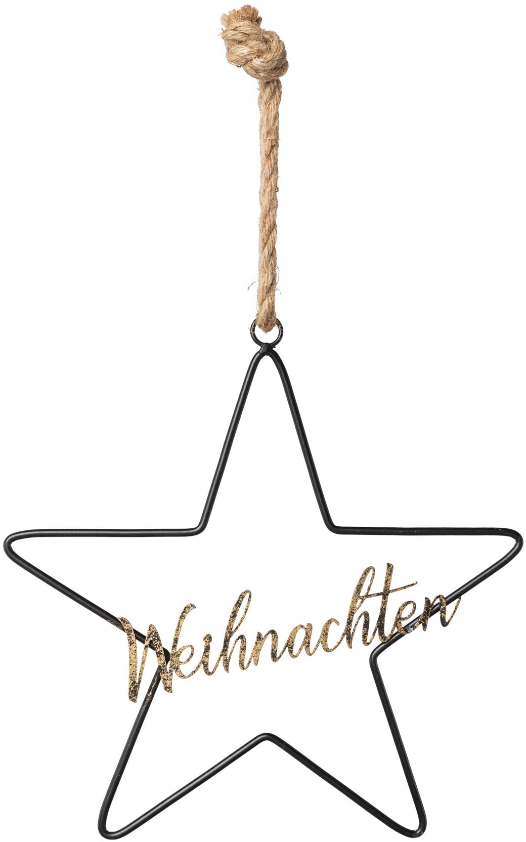 Creativ deco Dekohänger »Weihnachtsdeko« mit Glitzerschriftzug